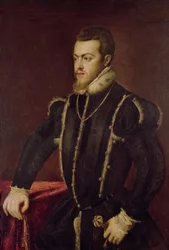Portret van Filips II (1527-98) van Spanje